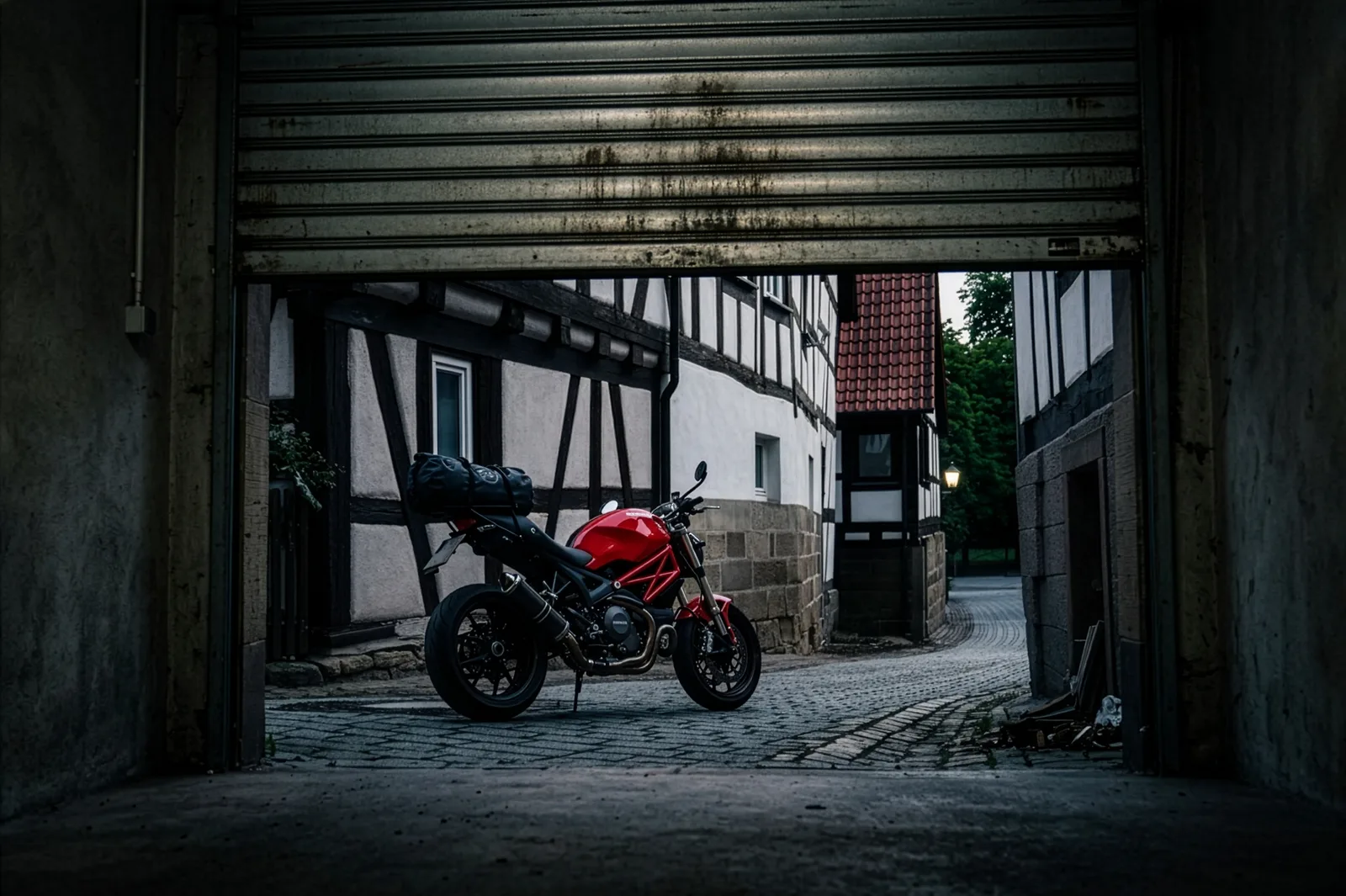 Der Spalt im Rolltor